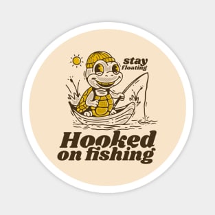 Hooked on fishing Magnet